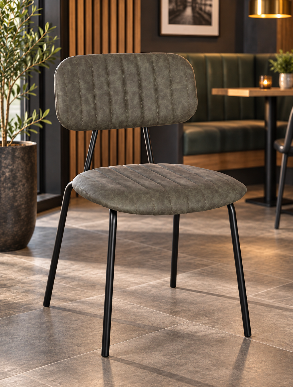Chelsea Side Chair Grey / Black