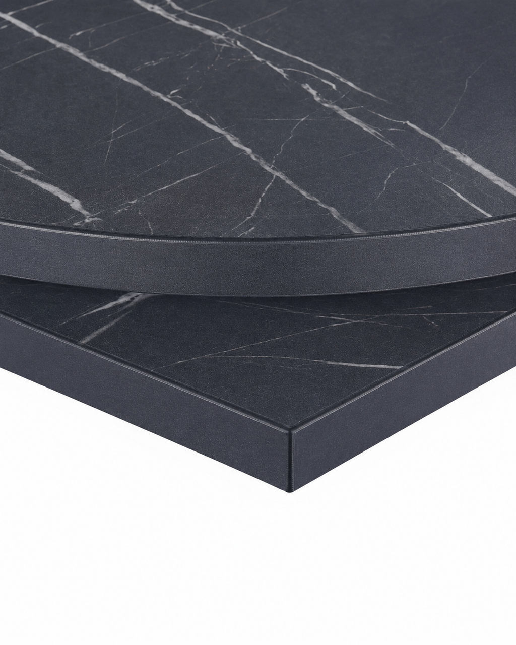 Egger Black Pietra Grigia commercial restaurant table top
