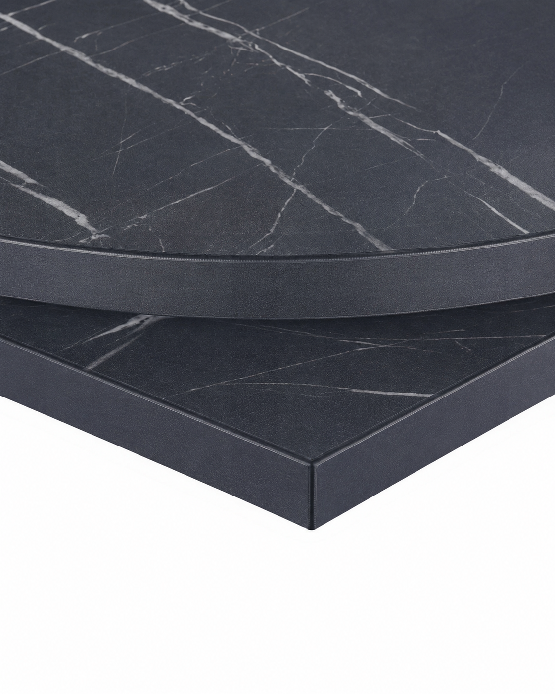 Egger Black Pietra Grigia commercial restaurant table top
