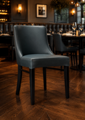 Epping Side Chair Grey / Black Frame
