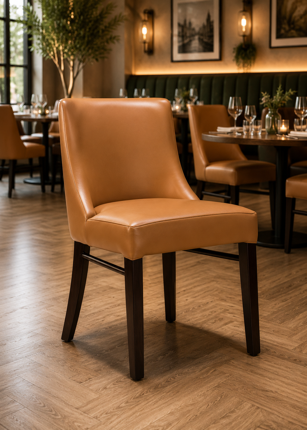 Epping Side Chair Ochre / Wenge
