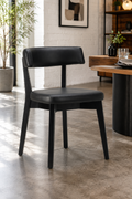 Ware Side Chair Black  /    Black Frame
