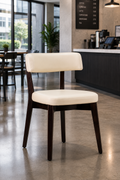 Ware Side Chair Ivory / Wenge Frame