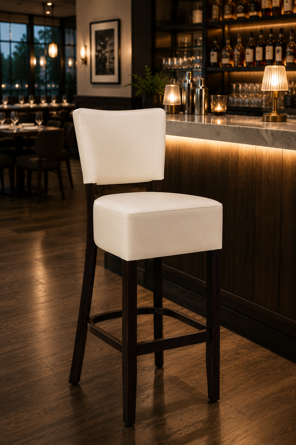 Hertford Highchair Ivory / Wenge Frame