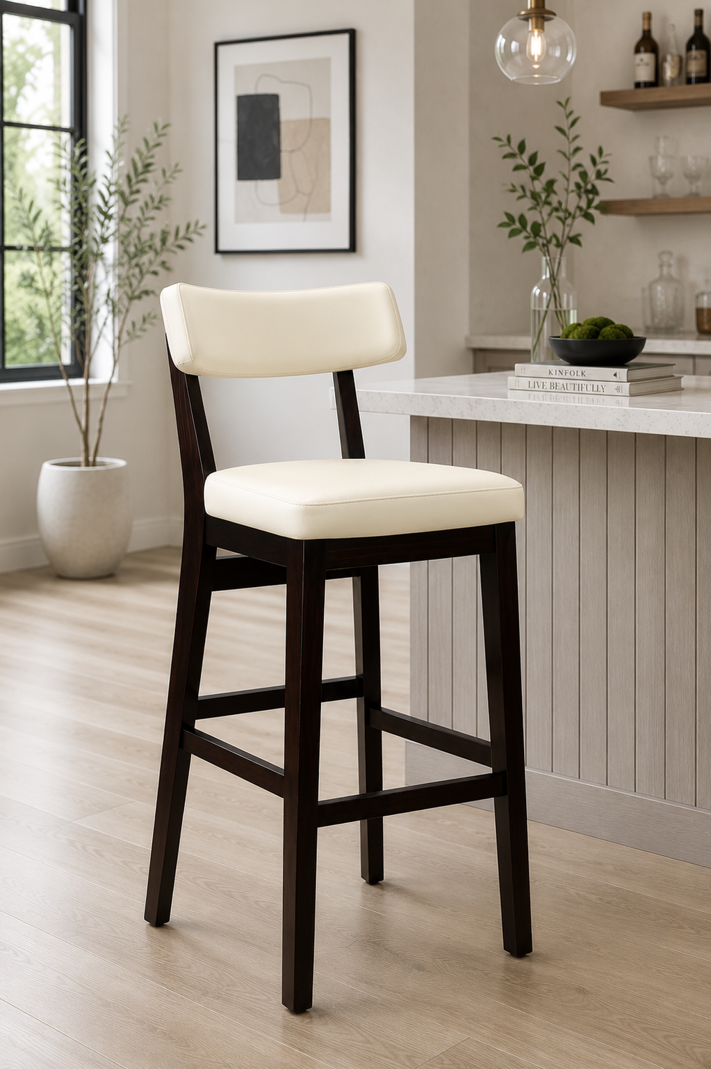 Ware Highchair Ivory / Wenge Frame