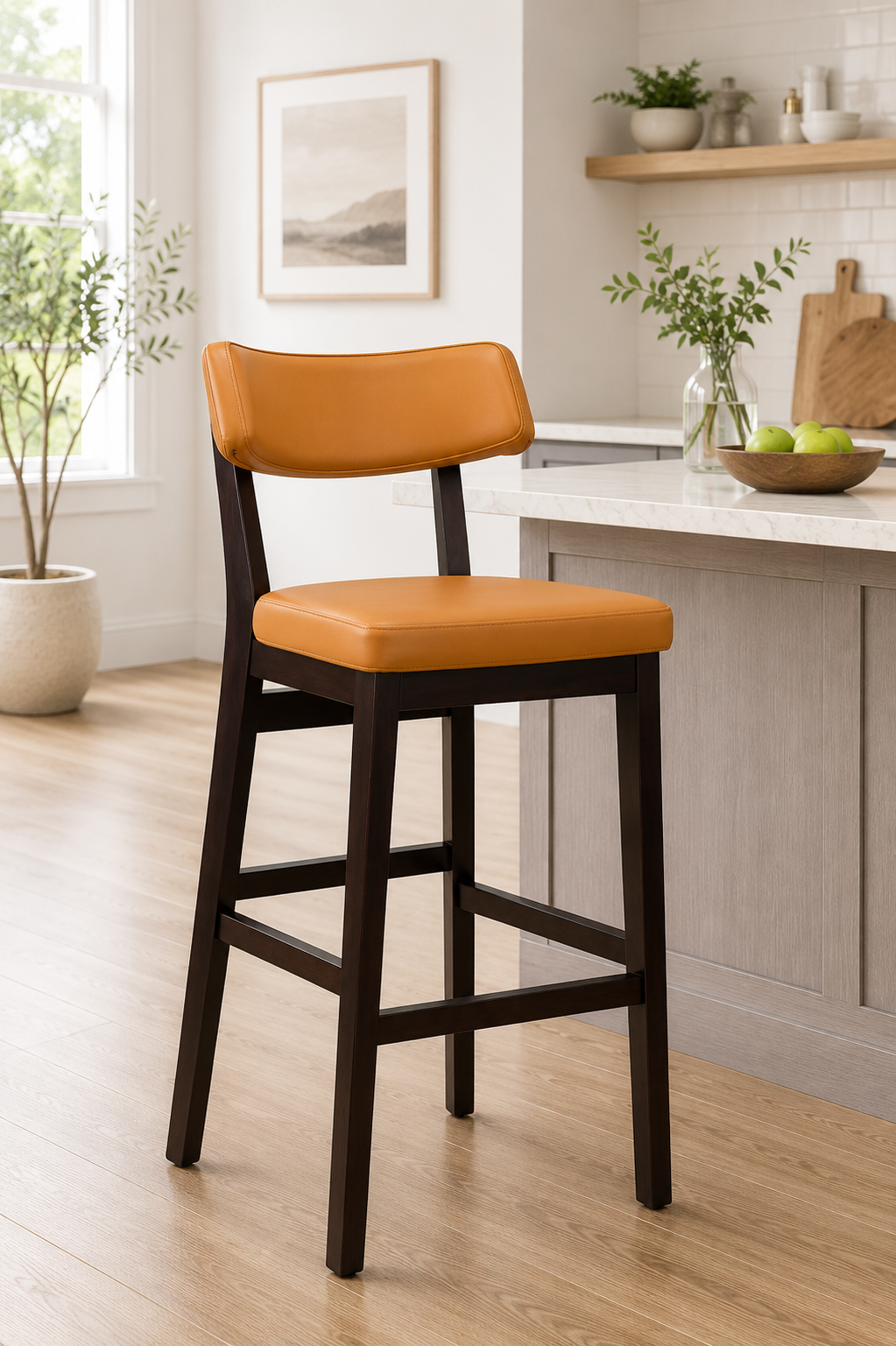Ware Highchair Ochre / Wenge Frame