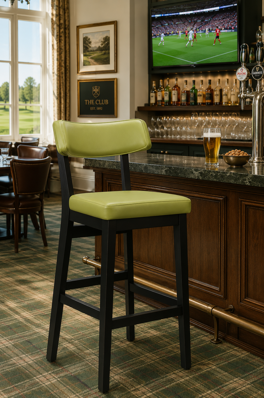 Ware Highchair Green / Black Frame