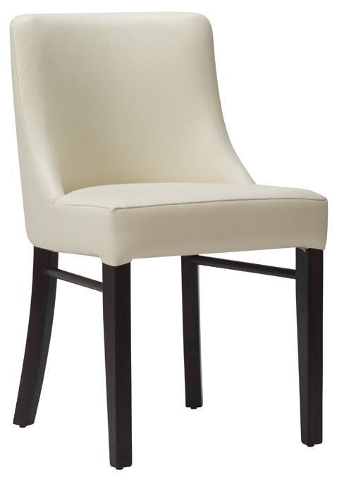 Epping Side Chair Ivory / Wenge Frame