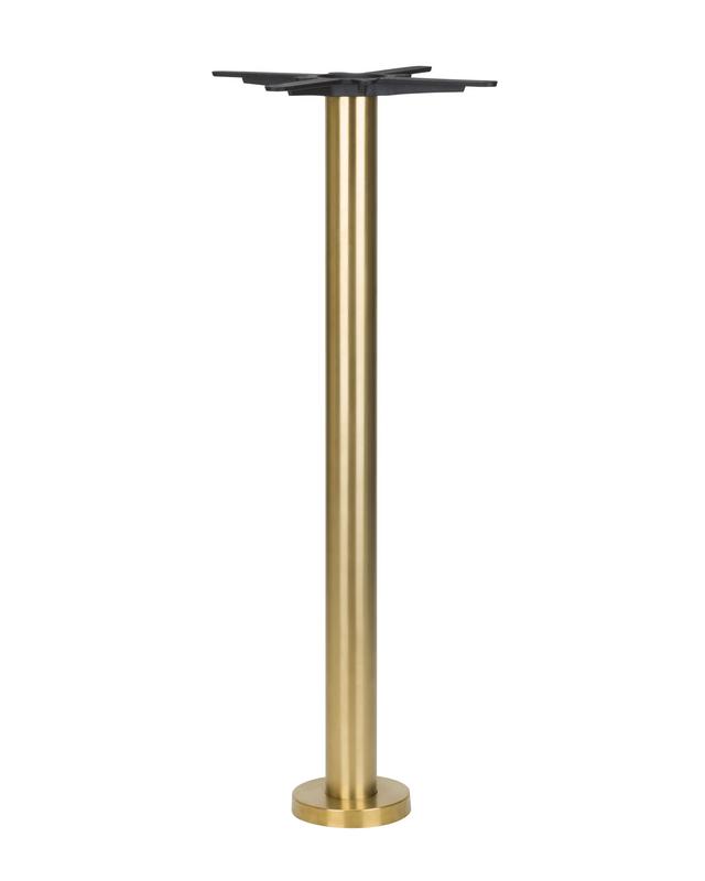 Floor Fix Black Table Base - Poseur Height
