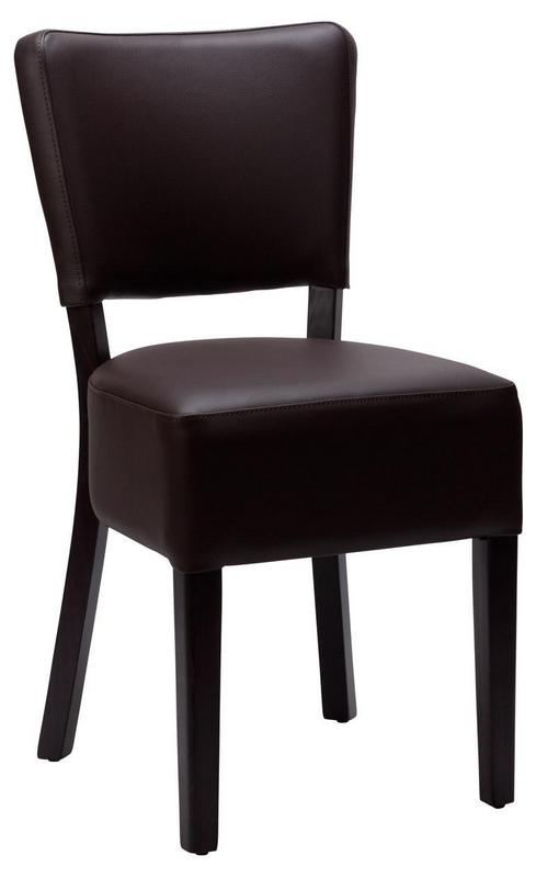 Hertford Side Chair Dark Brown / Wenge Frame