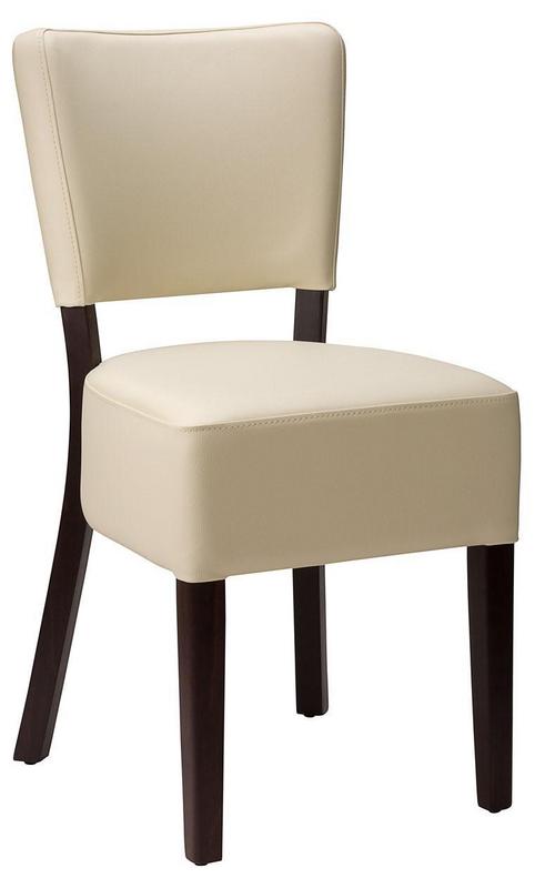 Hertford Side Chair Ivory / Wenge Frame