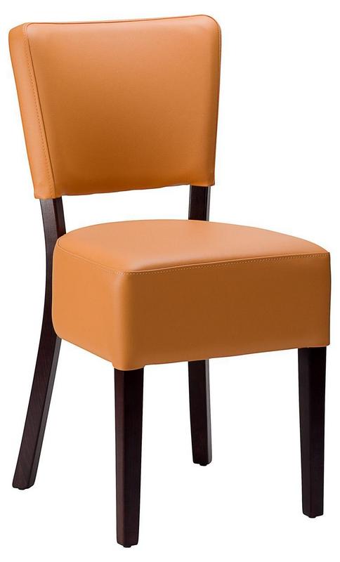 Hertford Side Chair Ochre / Wenge Frame
