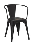 Tolix Style Armchair - Matt Black