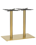 Tring Twin Brass Table Base - Dining Height