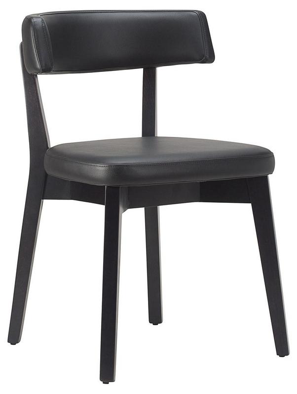 Ware Side Chair Black  /    Black Frame