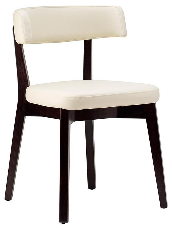 Ware Side Chair Ivory / Wenge Frame