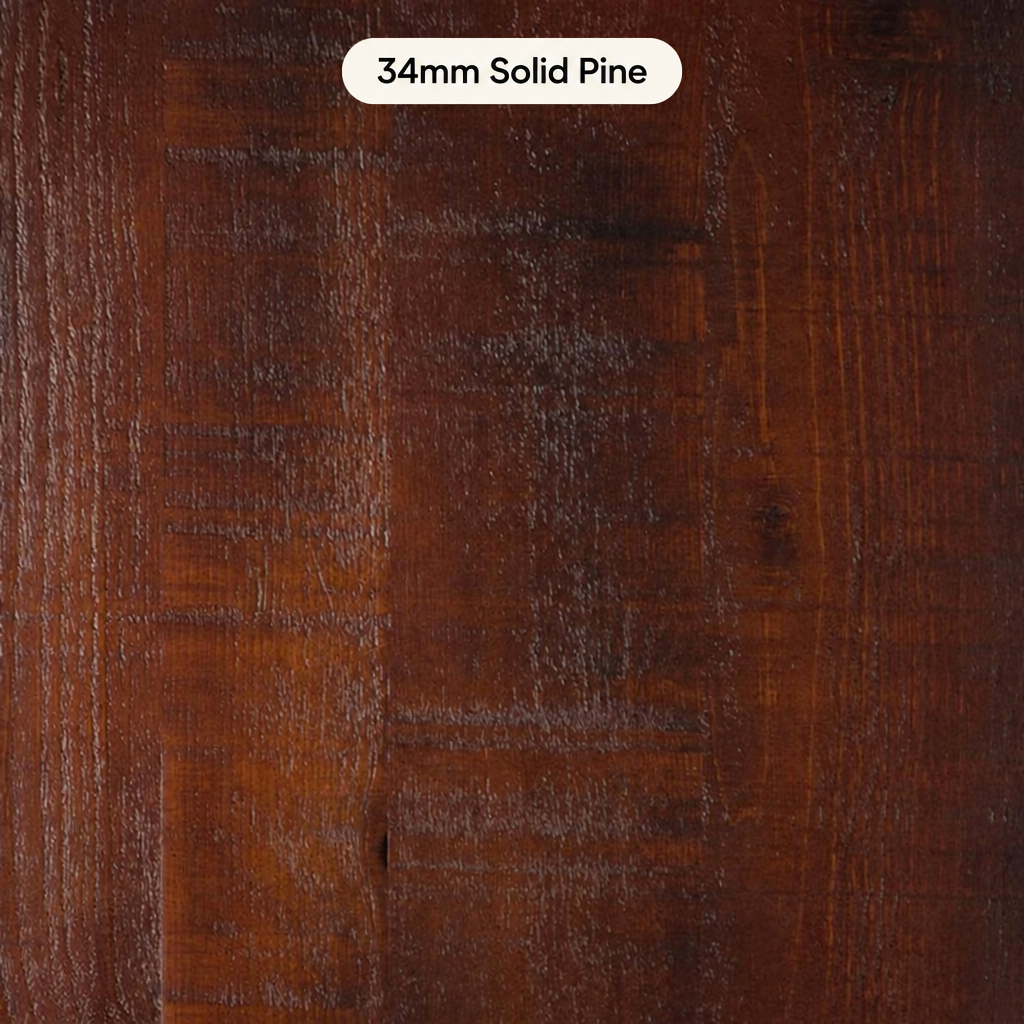 Barrel Rustic Pine Commercial Table Tops – 34mm
