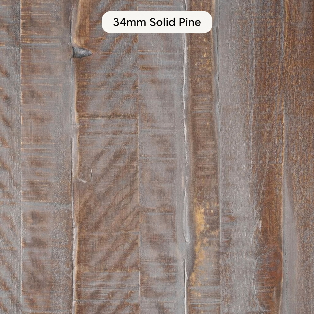 Driftwood Rustic Pine Commercial Table Tops – 34mm