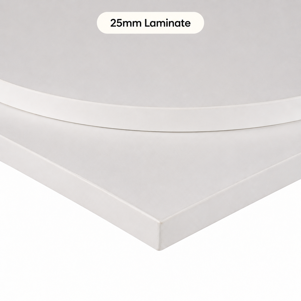 Restaurant Table Tops - Egger Alpine White Commercial Table Top.
