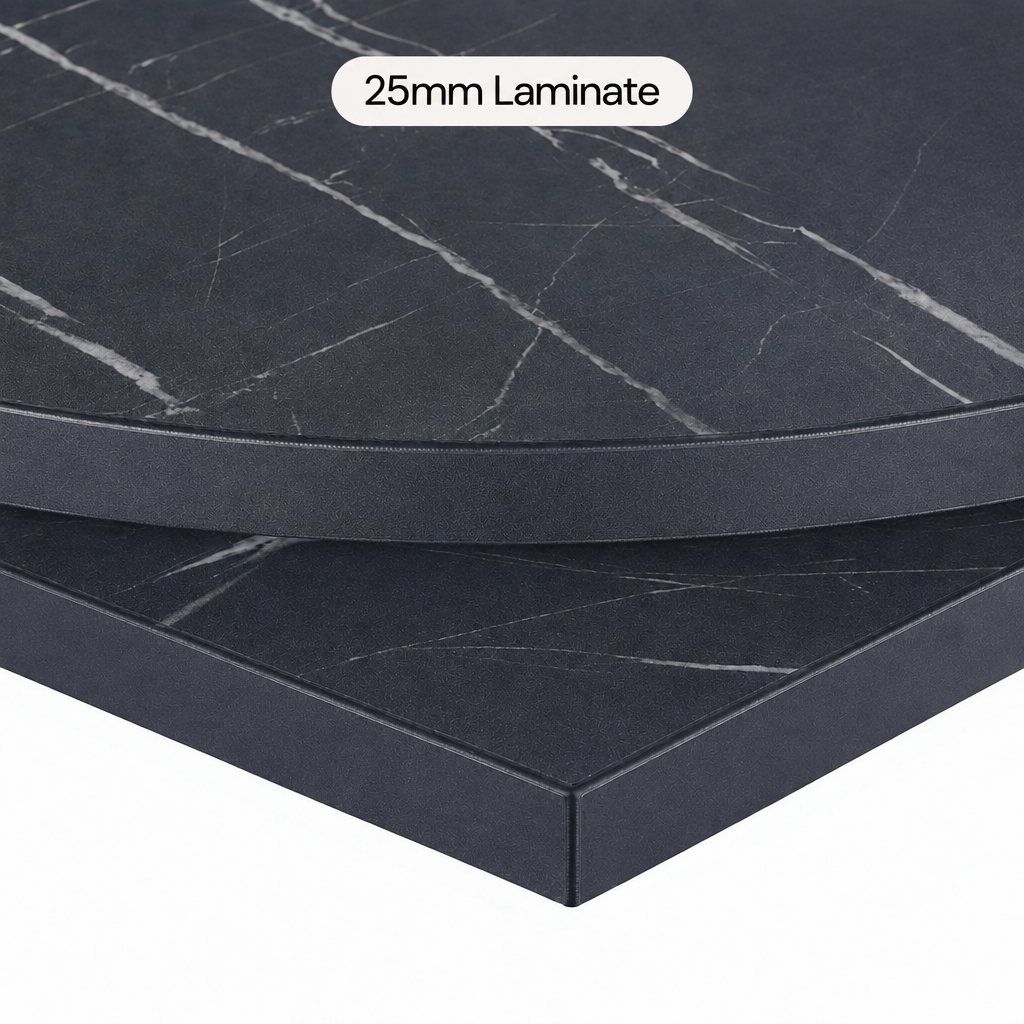 Restaurant Table Tops | Egger Black Pietra Grigia Commercial Table Top