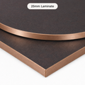 Restaurant Table Tops - Egger Cupria Slate Commercial Table Top with Copper Edge