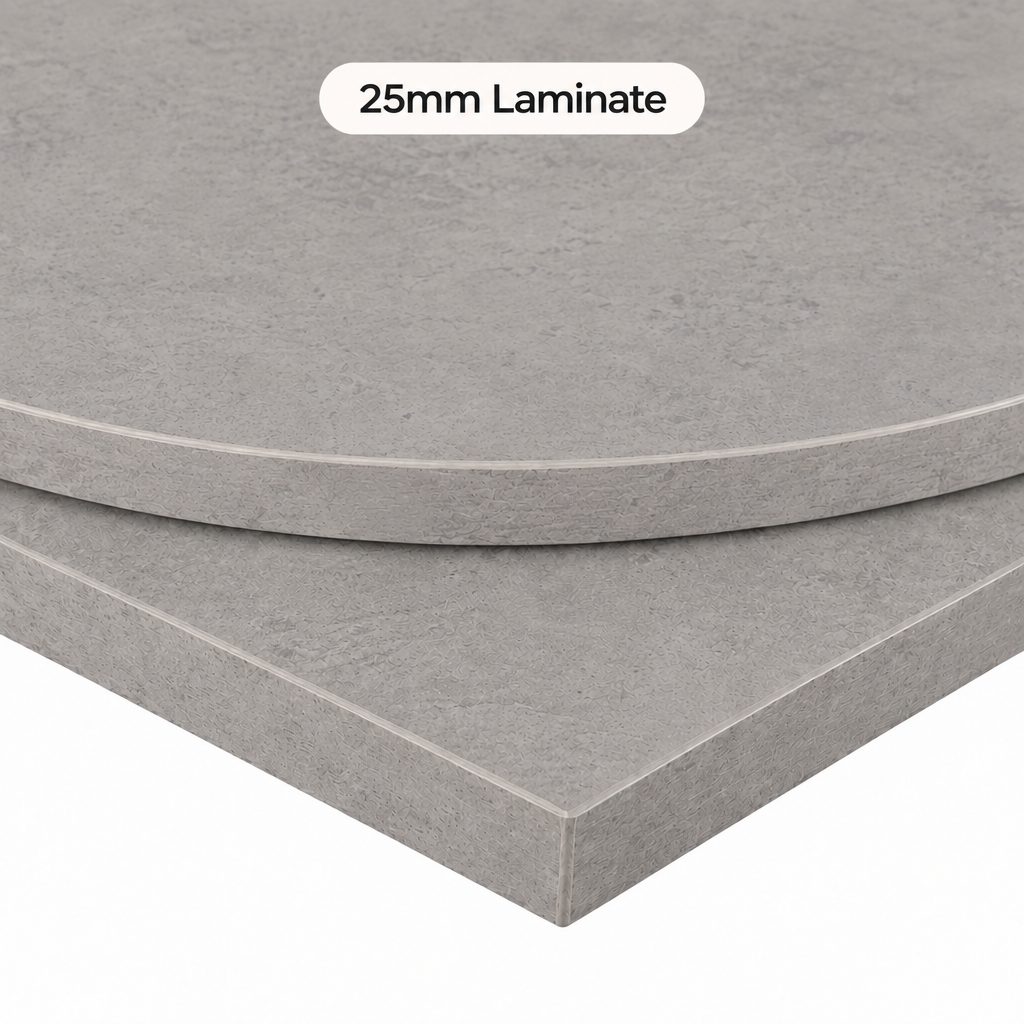 Restaurant Table Tops - Egger Grey Chicago Concrete Commercial Design