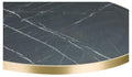 Black Pietra / Gold Edge 25mm Laminate Top