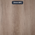Grey Nebraska Oak 25mm MFC Commercial Table Tops