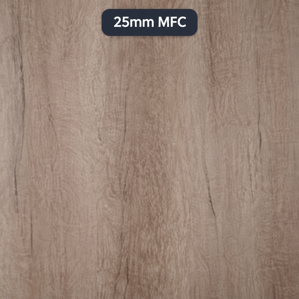 Grey Nebraska Oak 25mm MFC Commercial Table Tops