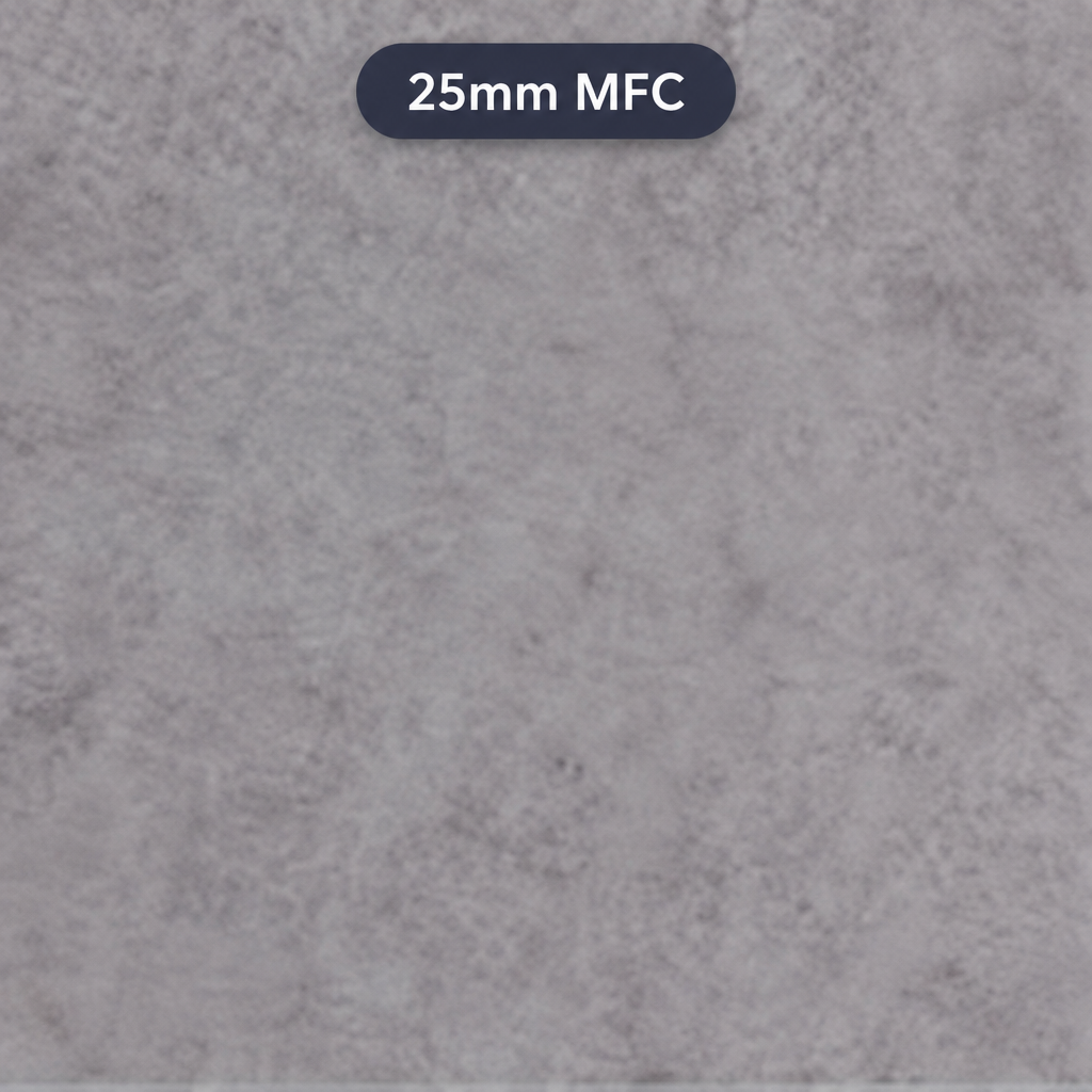 Light Grey Chicago Concrete 25mm MFC Commercial Table Tops