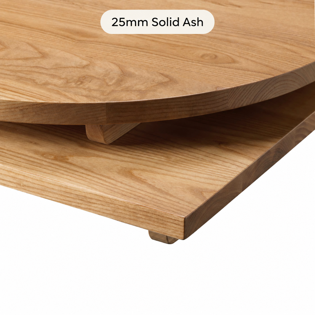 Oak Solid Wood Commercial Table Tops – 25mm