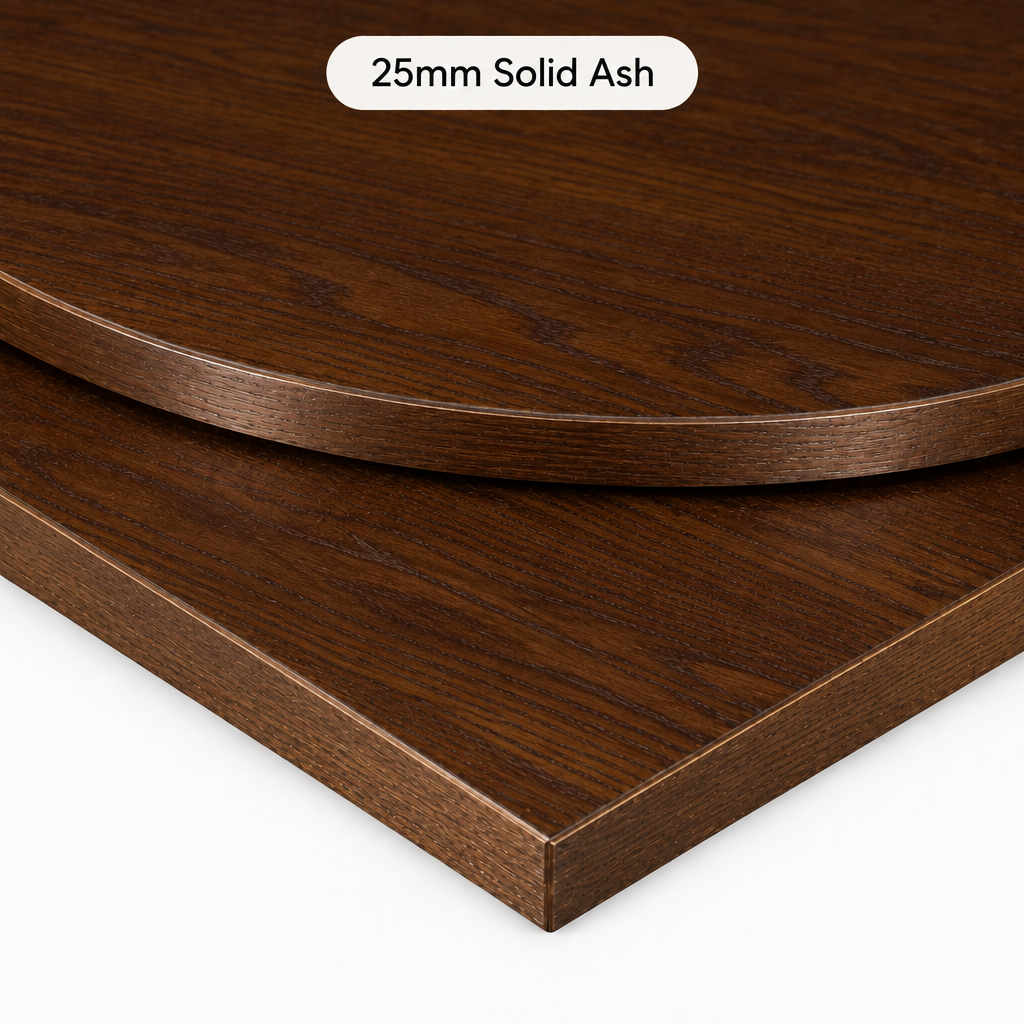Walnut Solid Wood Commercial Table Tops – 25mm